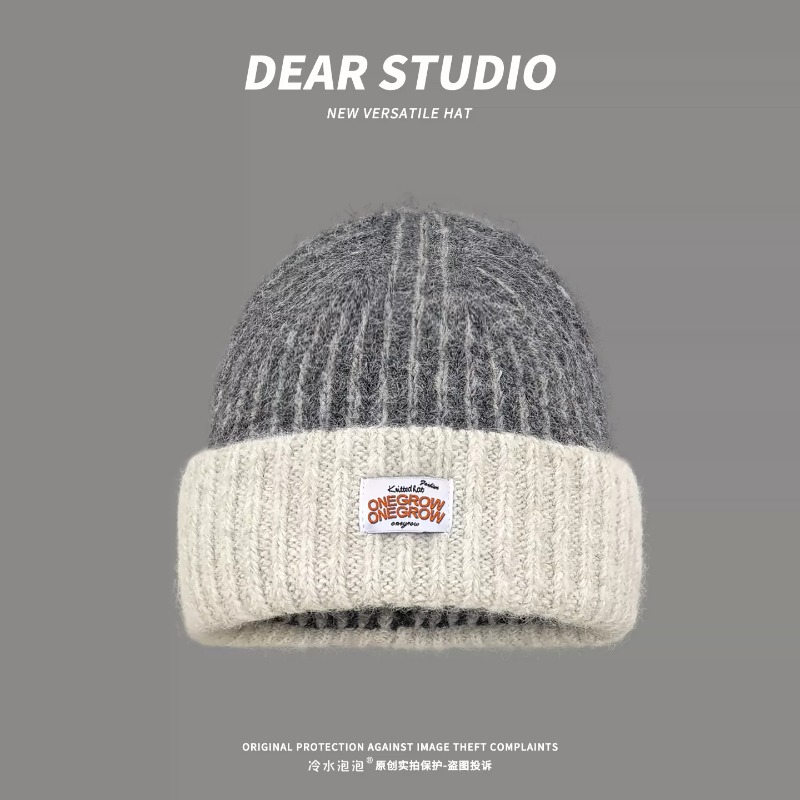 Berretto in maglia a righe, mo - Beanie Cuffed Knit recensione e prezzo